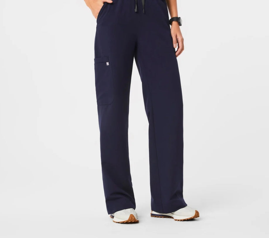 High Waisted Isabel Wide Leg Scrub Pants Size S