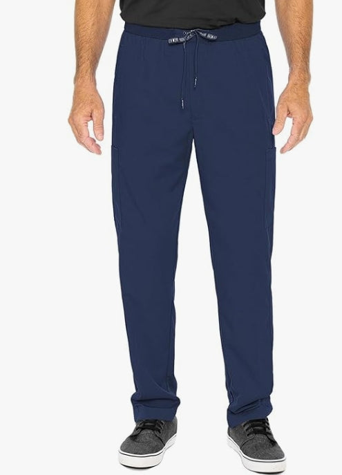 Med Couture Men's Straight Leg Scrub Pant with Zip Fly Front, 6 Pockets, and Elastic Waistband - MC7779 size XL