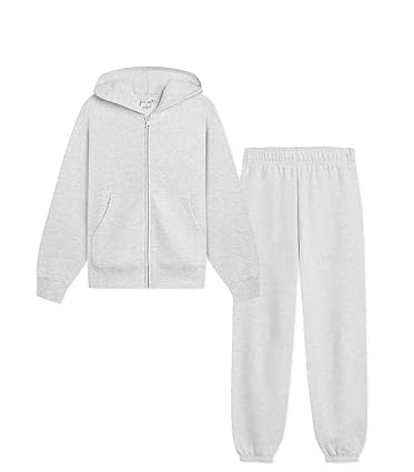 KUT & SO Womens Sweatsuits – Oversized Track Suit 2-Piece Set Includes Zip Hoodie and High-Rise Sweatpants Small