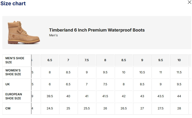 Timberland 6 Inch Premium Waterproof Boots for Men - Beige/Beige - Size 9 M