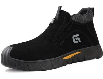 GLANOUDUN Welding Work Boots for Men - Black - Size: 47 (US Men's 13 -14)