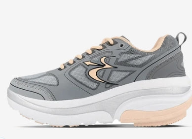 g-defy ION Walking Shoes for Women - Gray/Peach - 9.5 M
