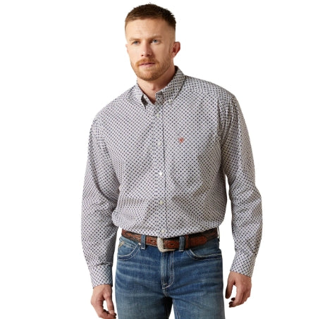 Ariat Men's William Classic Fit White Long Sleeve Shirt 10065791