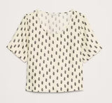 Banana Republic Linen Scoop-Neck Top - Size: Medium