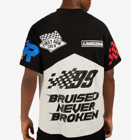 Graphic Racing Tee-Black (New)