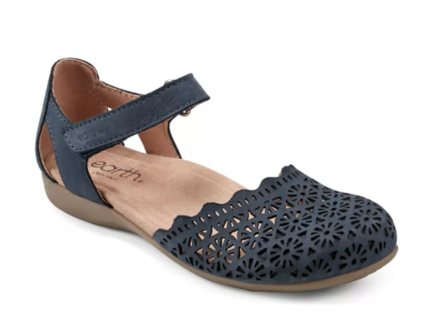 EARTH Bronnie Sandal In Medium Blue Women's Size:9.5M
