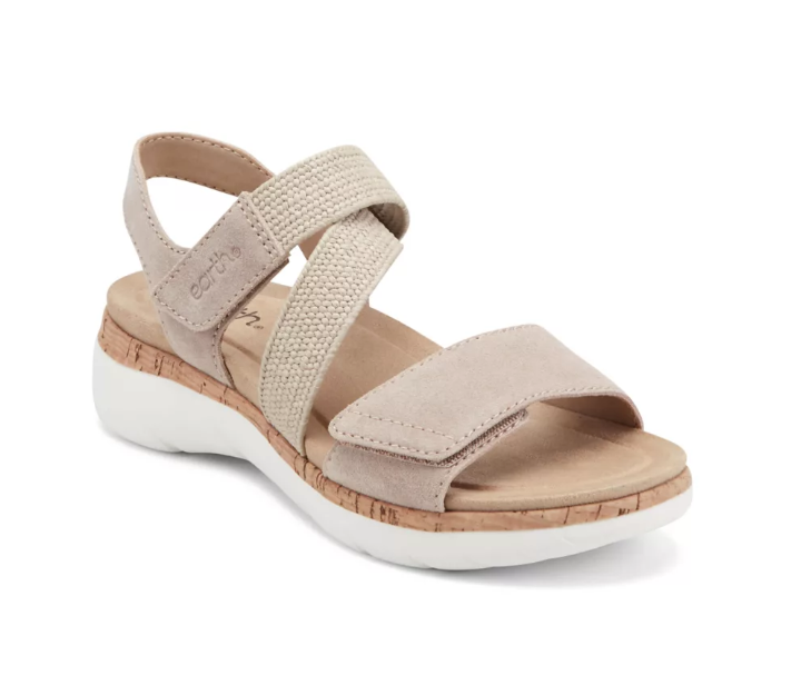 EARTH Reston Sandal In Nude Women's Size: 7W