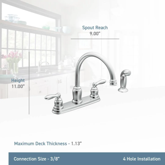 Moen - Caldwell High-Arc Kitchen Faucet, CA87888