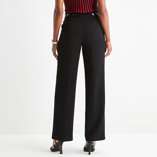 *Worthington Womens Everyday Pant, Relaxed High-Rise, Size 6
