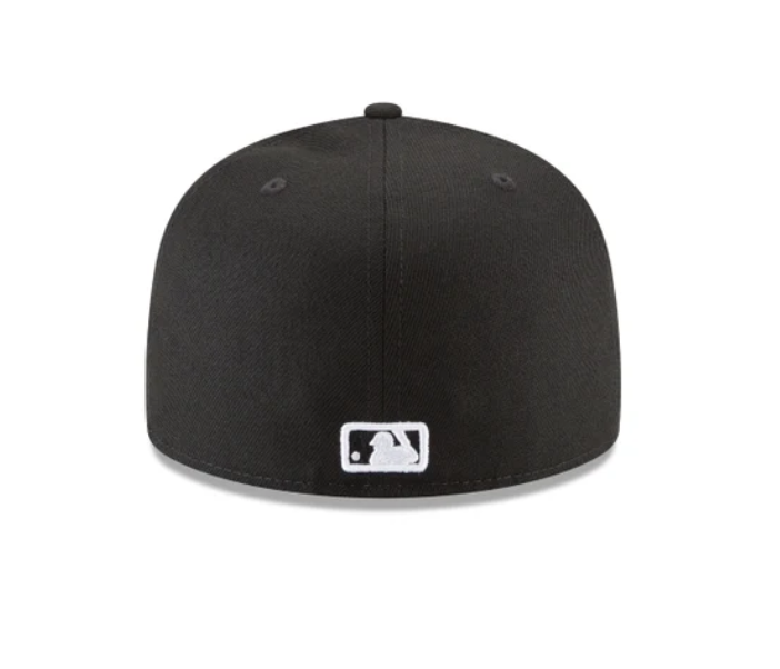 *LA Dodgers Black and White Basic 59FIFTY Fitted, Men's 7 1/4