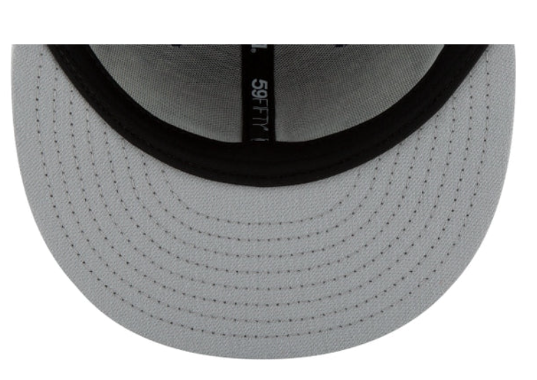 *LA Dodgers Black and White Basic 59FIFTY Fitted, Men's 7 1/4