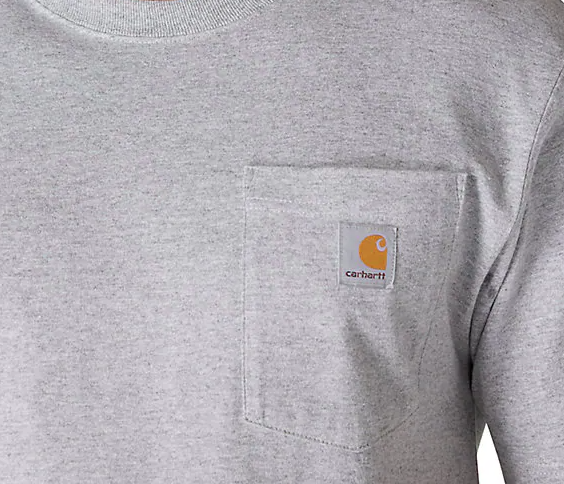 *Grey Carhartt Iconic K87 Pocket T-Shirt M
