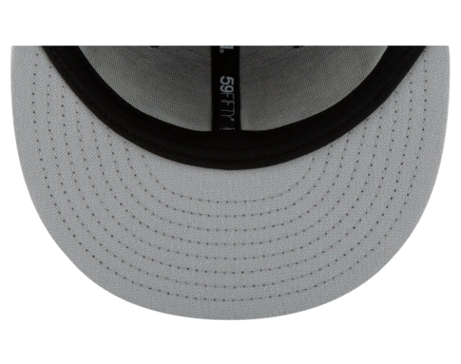 *Atlanta Braves New Era Black and White Basic 59FIFTY Fitted, 7 1/4