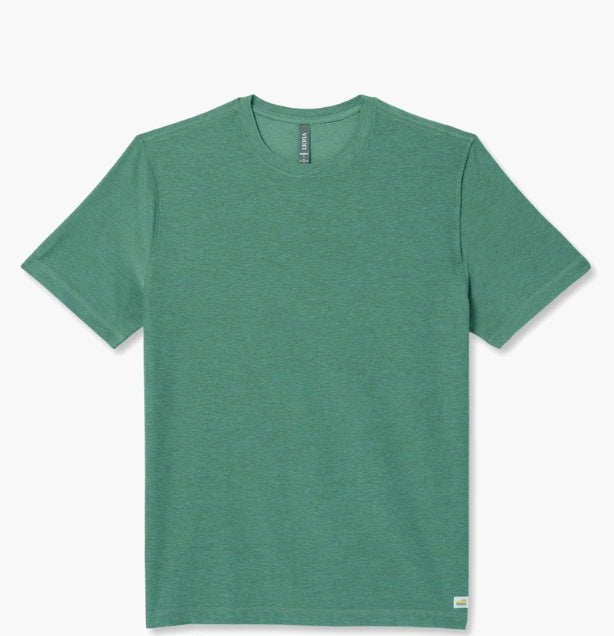 Vuori Strato Tech Tee Hedge Green Heather L