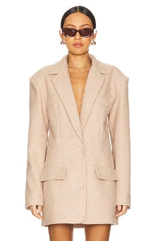 Jayleen Blazer ALL THE WAYS XS Oatmeal