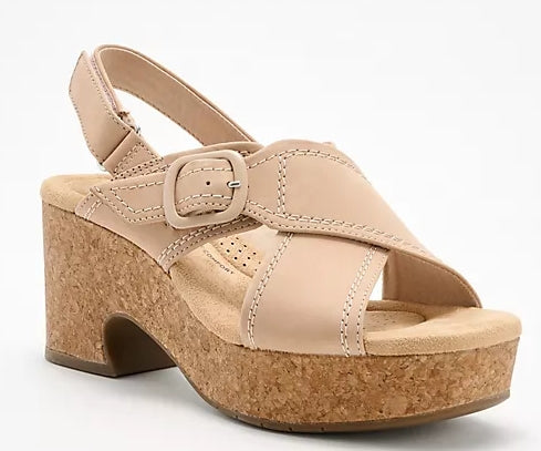 Clarks Collection Leather Wedges - Nerisa Pace 6.5W