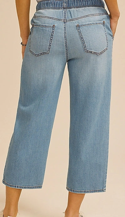 m jeans by maurices Soft High Rise Straight Cropped Jean Women's L