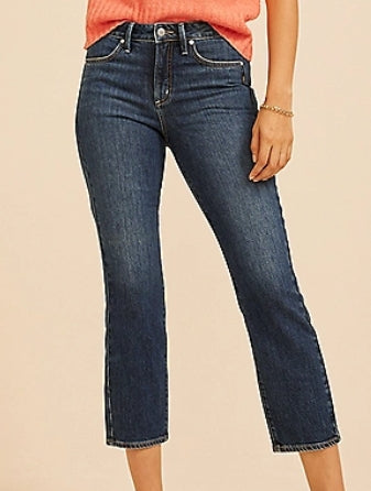 Silver Jeans Co. Avery Curvy High Rise Side Seam Ankle Straight Jean Women's 32