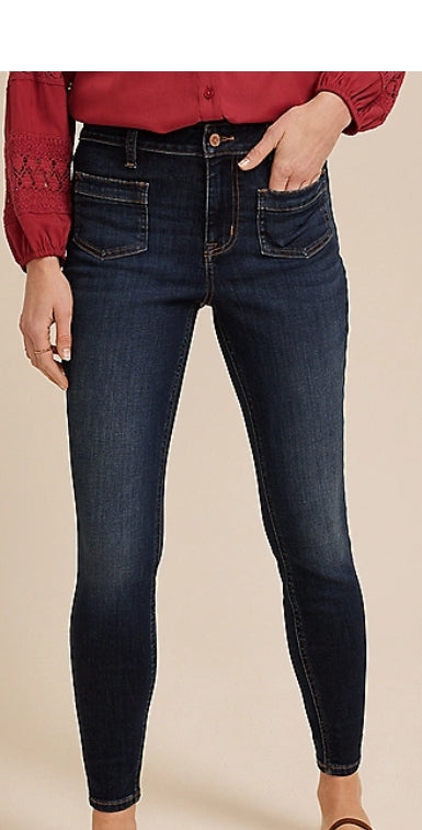 m jeans by Maurice's Cool Comfort High Rise Patch Pocket Jegging Women's Lg