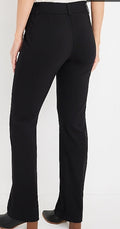 Maurices Women's Lg Long Black Bengaline Mid Rise Bootcut Pant