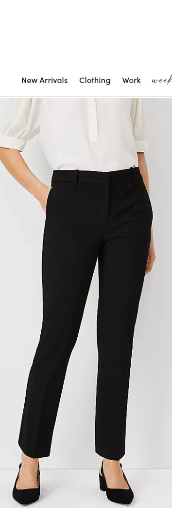 Ann Taylor The Ankle Pant In Bi-Stretch Size 16