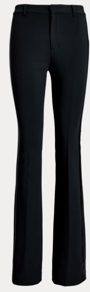 Ralph Lauren Satin-Trim Double-Faced Crepe Pant Size 18W