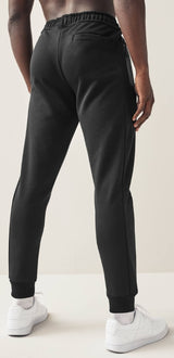 Athletic Cuffed Joggers by Next -(2 Pack) Black/Slate Grey - Size: Med / Regular Length