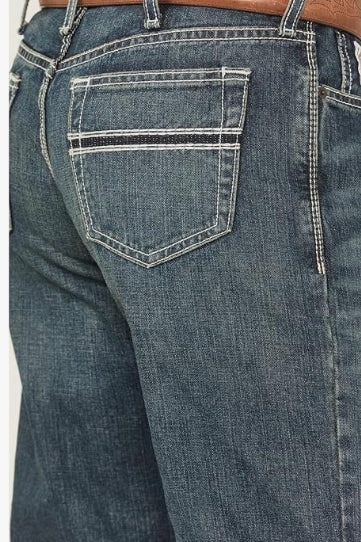Cinch Men's White Label Relaxed Fit Mid Rise Jeans Dark Stonewash 34W x 36L US