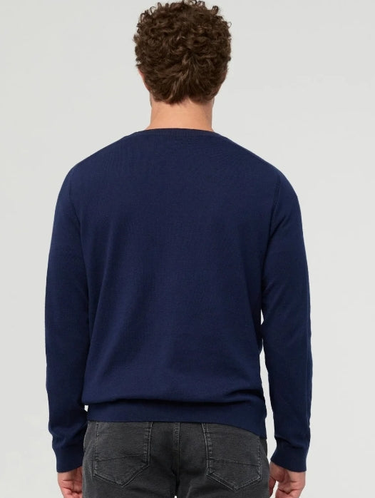 DU/ER EasyKnit Lite Crew Neck - Bright Navy- Men's L