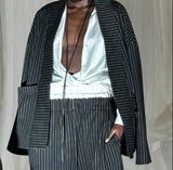 Premium Streetwear - Shanti Kimono Pinstripe