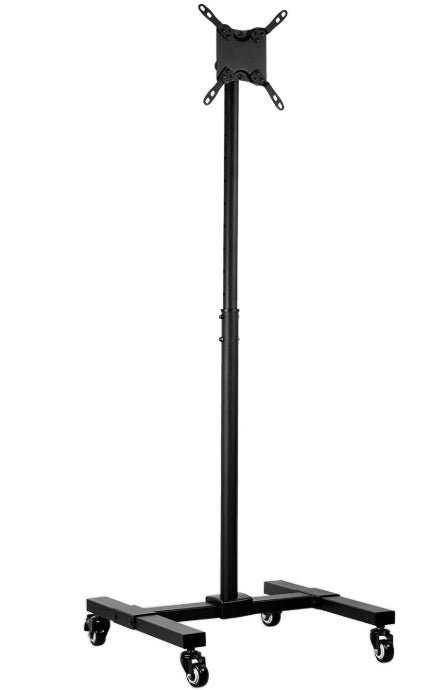 Mount-It! Mobile TV Stand with Locking Wheels, 13-42", Black