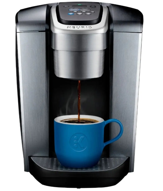 Keurig - K-Elite Single Serve K-Cup Pod Coffee Maker - Brushed Silver