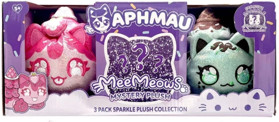 Aphmau 6" MeeMeow Plush - Sparkle Ice Cream - 3pk