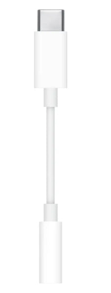 Apple - USB-C to 3.5mm Headphone Jack Adapter - White