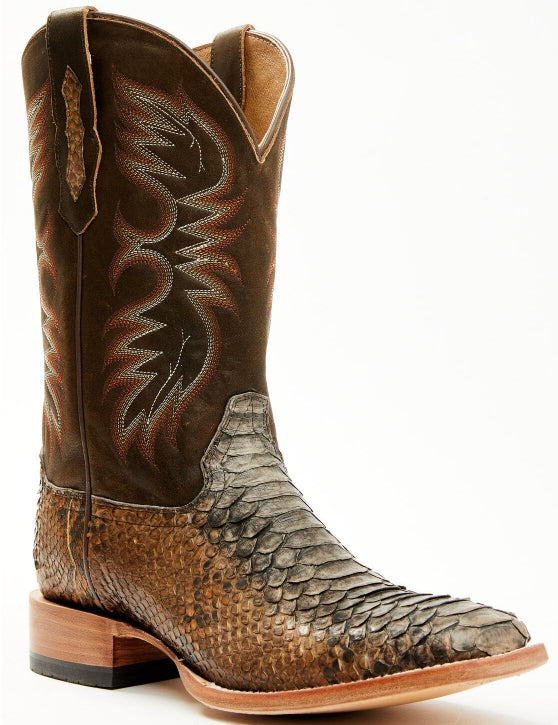 Cody James Men's Python Exotic Western Boots - Broad Square Toe 8.5