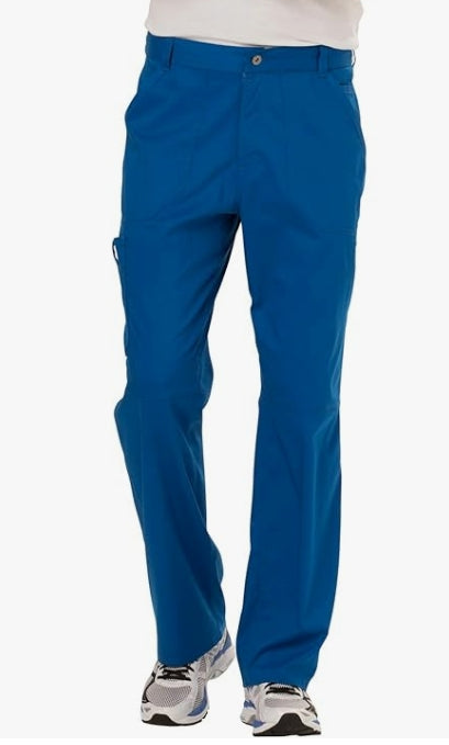 Cherokee Cargo Pants for Men Scrub, Modern Fit Inside Drawstring Bottom SIZE L