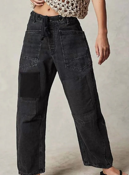 Free People Moxie Low Slung Pull on Jean in Night Hawk Size 29