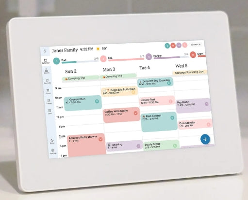 The Skylight Calendarr 10" White