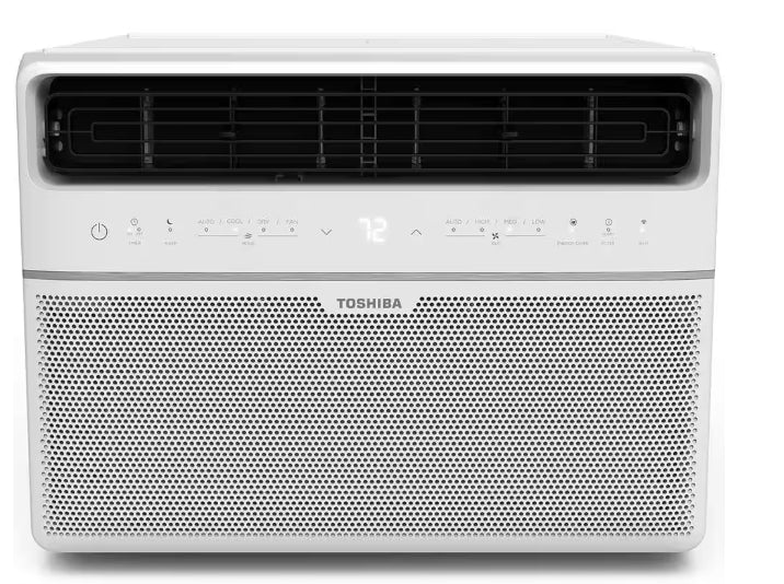 8,000 BTU 115-Volt Smart Wi-Fi Touch Control Window Air Conditioner with Remote for up to 350 sq. ft. in White