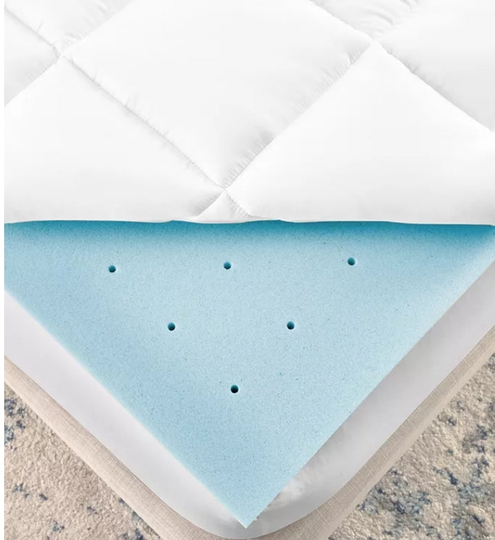 ProSleep 4" Hybrid Fiber and Memory Foam Mattress Topper, California King