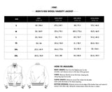 NFL Chicago Bears Script Tail Men's Rib Wool Varsity - Heather Grey/White/Midnight Navy - Large