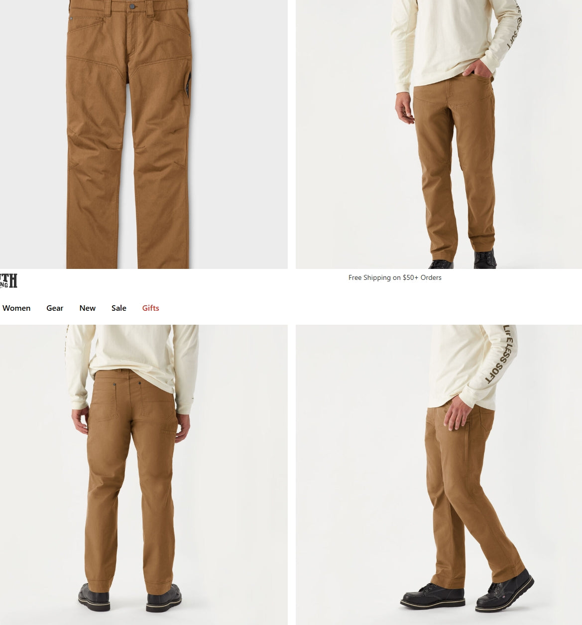 Men's AKHG Stone Run Relaxed Fit Pants - DARK CAMEL 34X34