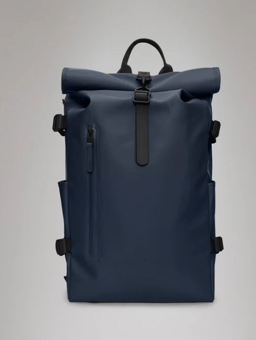 RAINS Rolltop Rucksack Large Navy