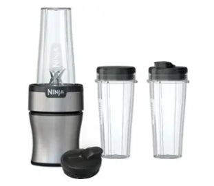 Ninja - Nutri-Blender Plus 20-Oz. Single-Serve Blender - Silver