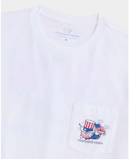 Vineyard Vines Uncle Sam Whale Short-Sleeve Pocket Tee XL