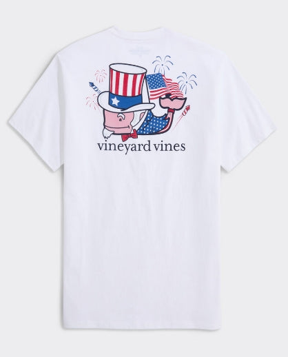 Vineyard Vines Uncle Sam Whale Short-Sleeve Pocket Tee XL