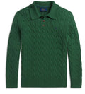 Polo Ralph Lauren Boys' Cable Knit Cotton Polo Sweater - Little Kid, Big Kid- Green L(14/16) (Copy) (Copy)
