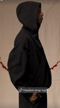 Premium Streetwear - Najara Wrap Top Black