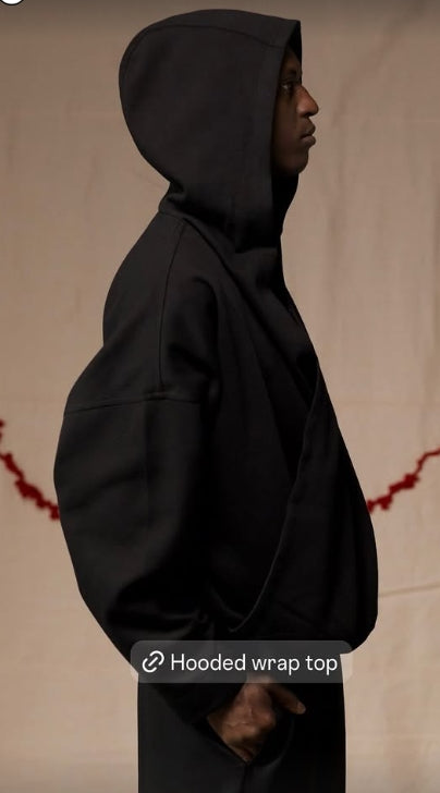 Premium Streetwear - Najara Wrap Top Black