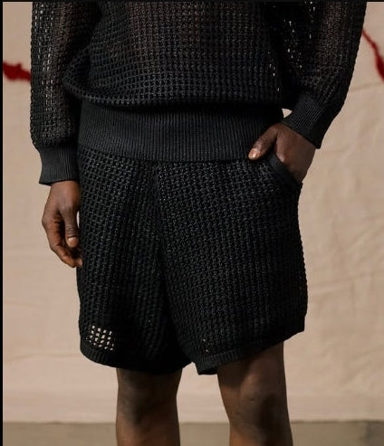 Premium Streetwear - Grid Knit Shorts - Size: XS/S